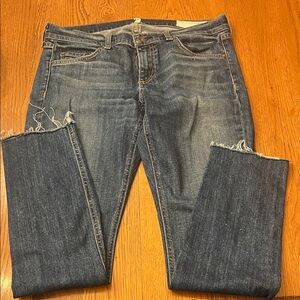 rag & bone Blue Distressed Women Jeans